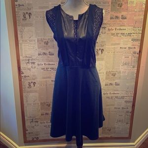 PLUS Forever 21 Mixed Fabric Navy